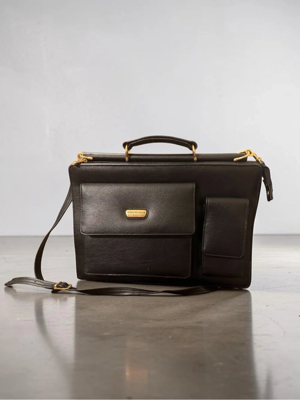 Vintage Pierre Balmain Paris briefcase/laptop bag